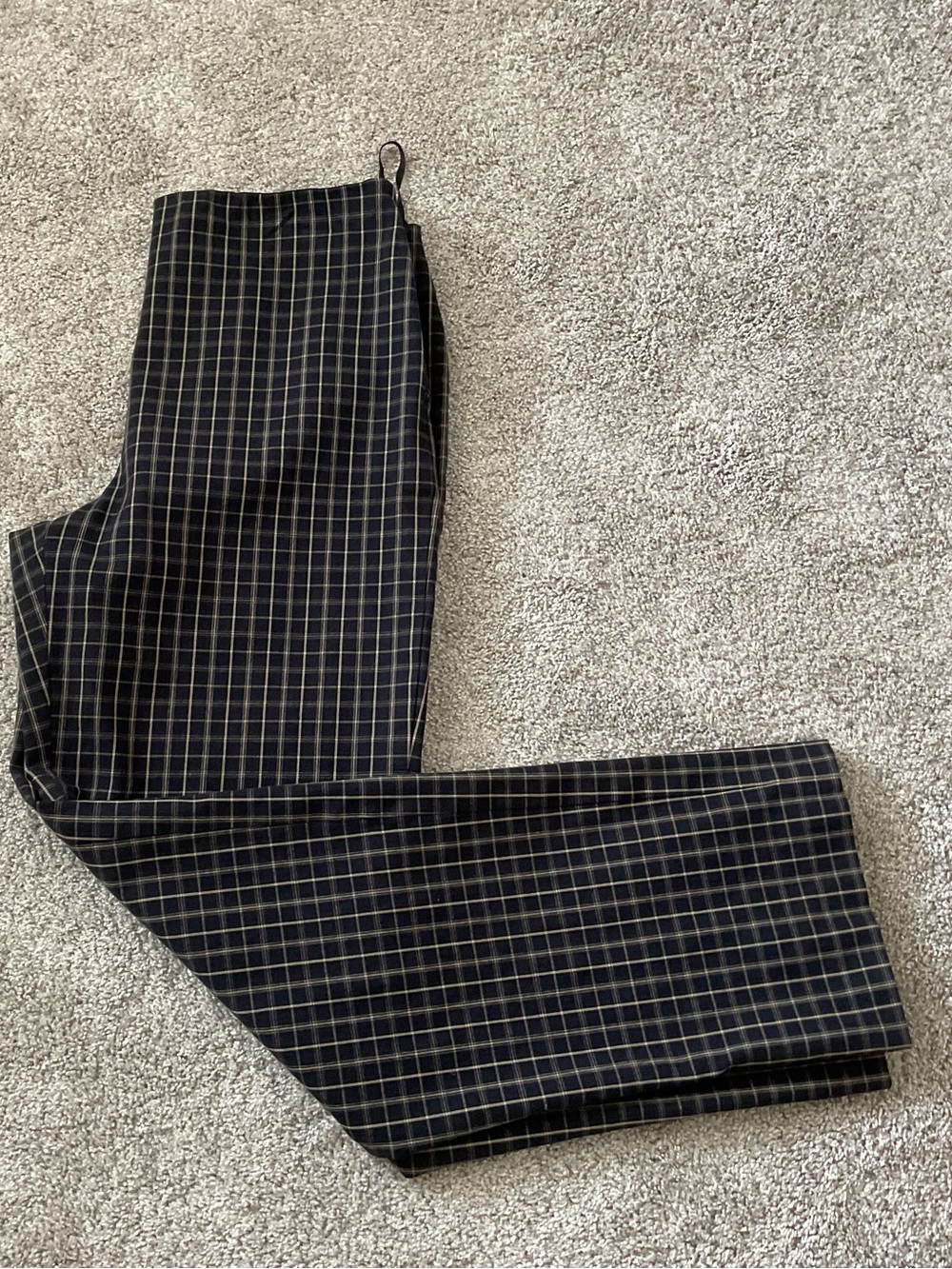 Lord & Taylor Dress Pants Black Plaid High Rise Size 8